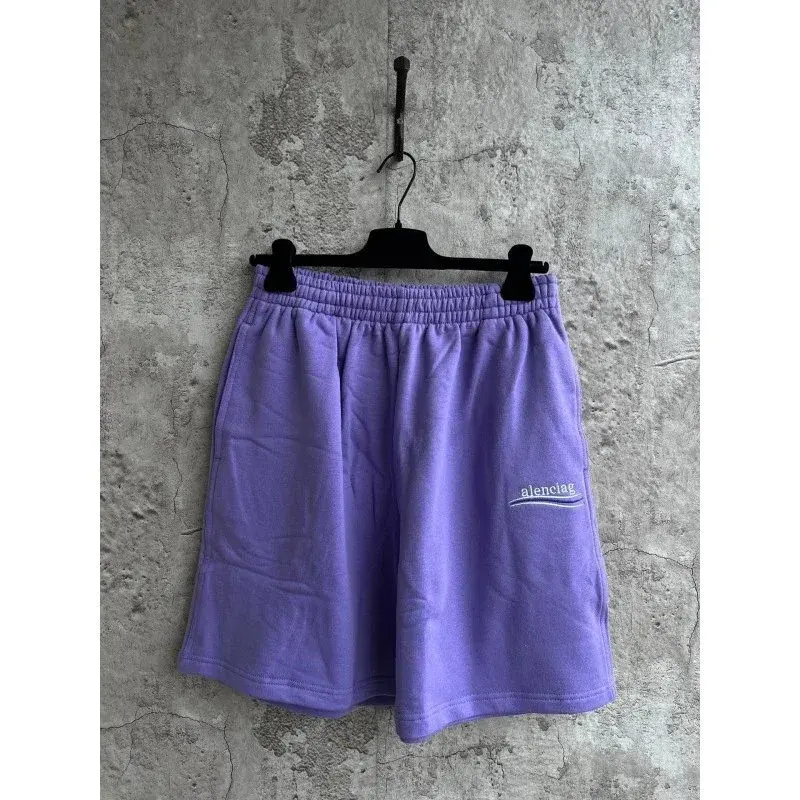 Balenciaga Political Campaign Shorts Purple