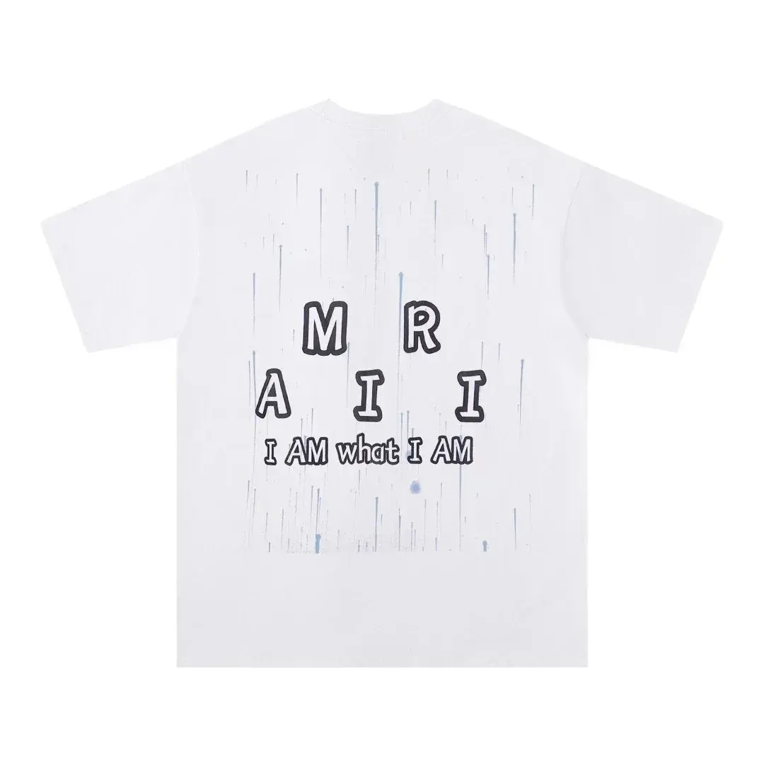Amiri Rain Drop Logo T-Shirt White