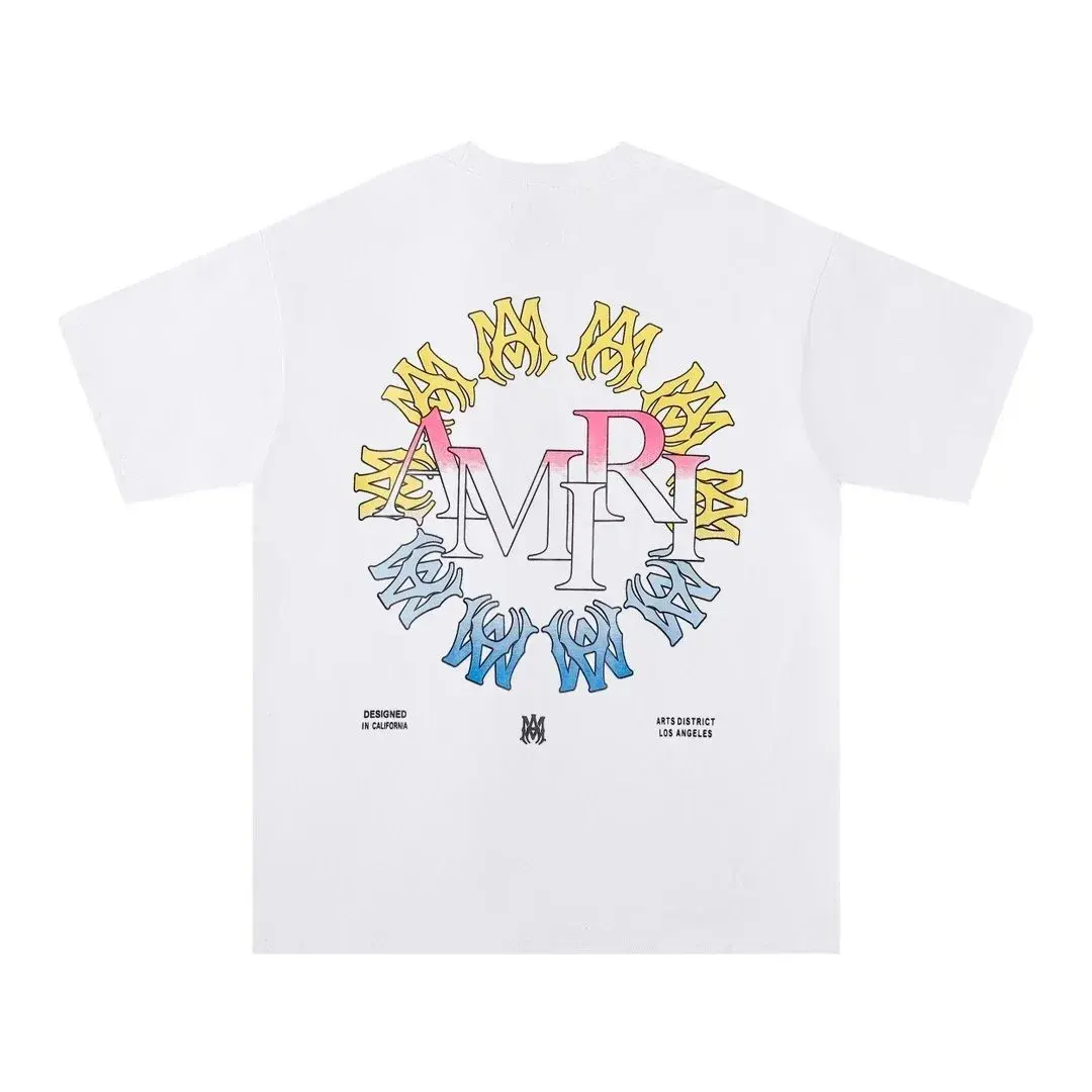 Amiri Arts District Circular Logo T-Shirt White