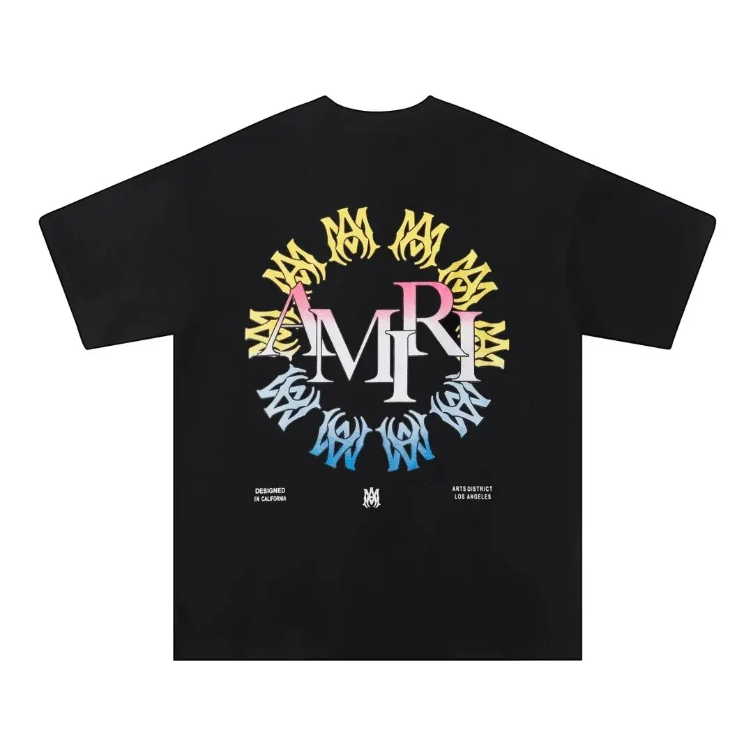 Amiri Arts District Circular Logo T-Shirt Black
