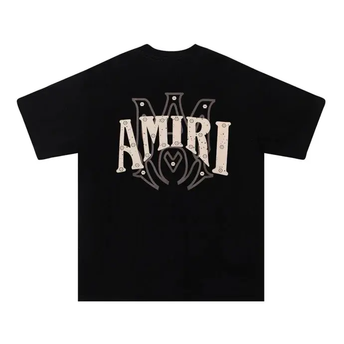 AMIRI Studded Logo Black T-Shirt