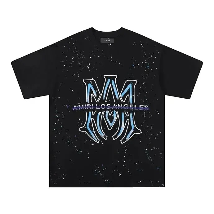 Amiri Los Angeles Paint Splatter T-Shirt Black