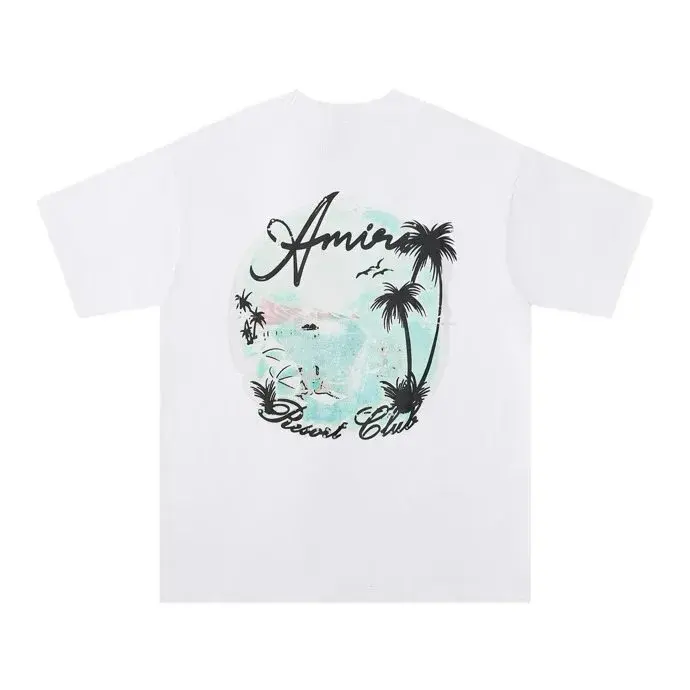 Amiri Resort Club Graphic T-Shirt White