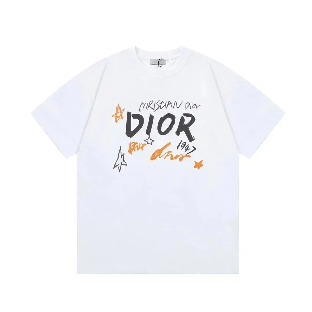 Dior Doodle Stars 1947 T-Shirt White Multi
