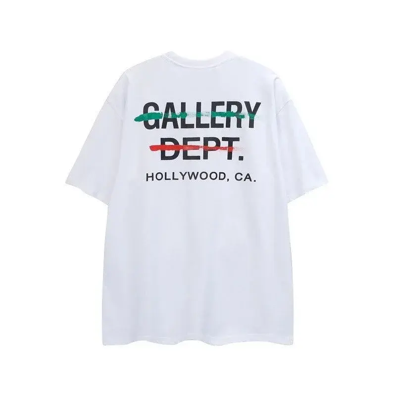 Gallery Dept. Hollywood Stririkethrough T-Shirt White