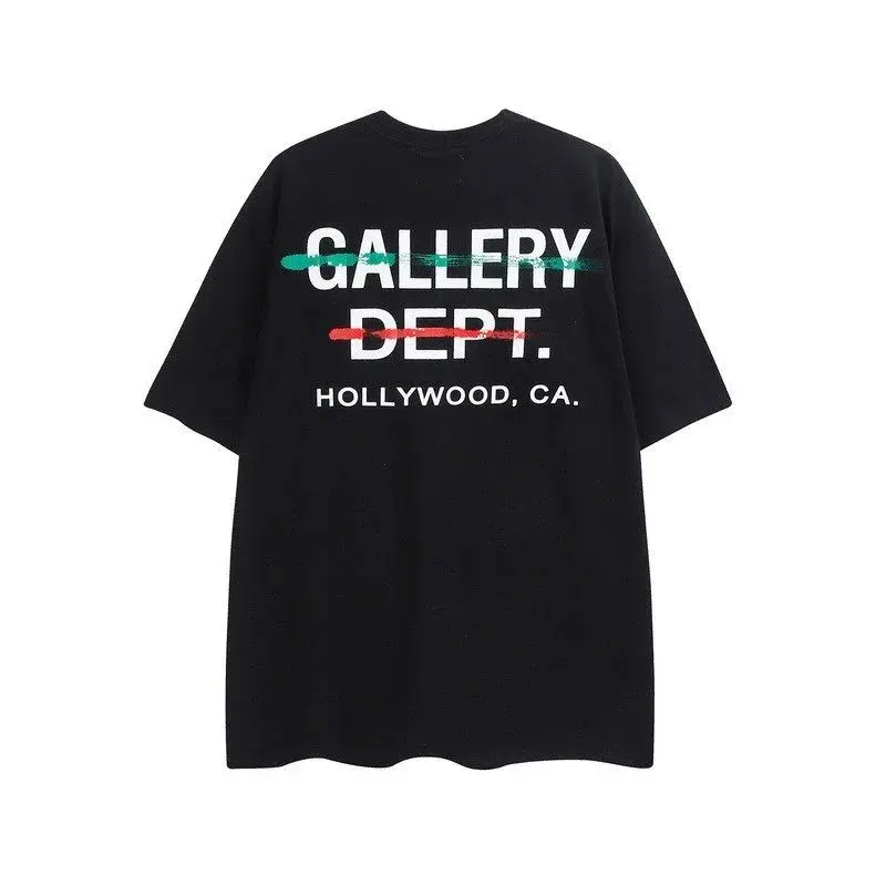 Gallery Dept. Hollywood Stririkethrough T-Shirt Black