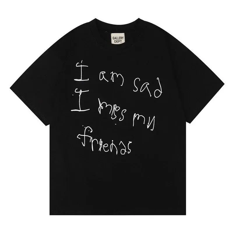 Gallery Dept. I Am Sad Hand-Lettered T-Shirt Black