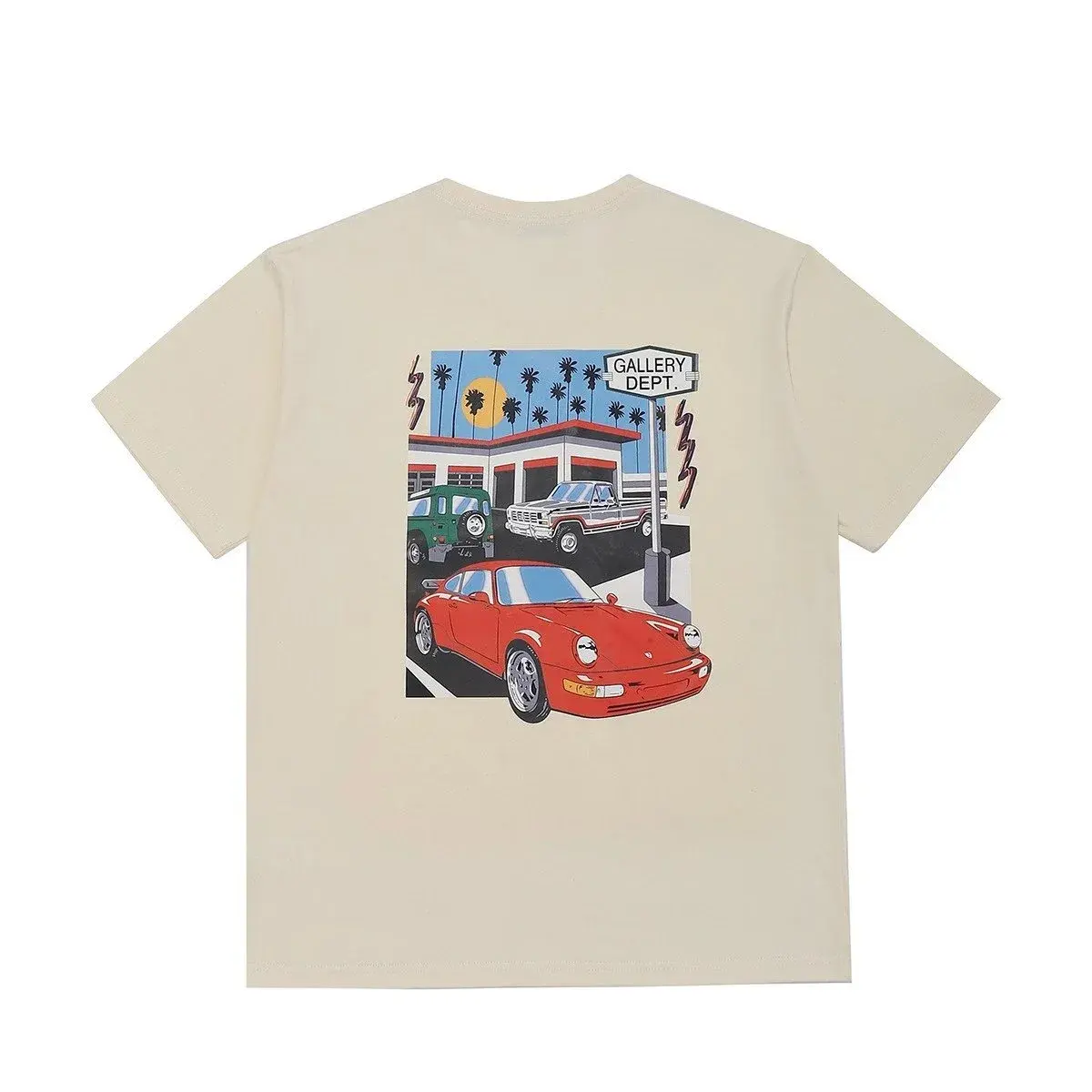Gallery Dept. California Cars Graphic T-Shirt Apricot