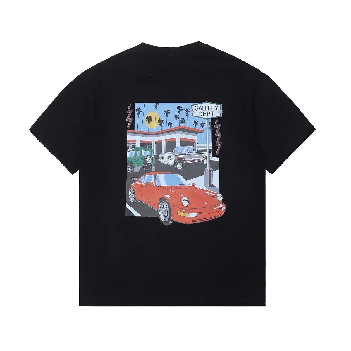 Gallery Dept. California Cars Graphic T-Shirt Black