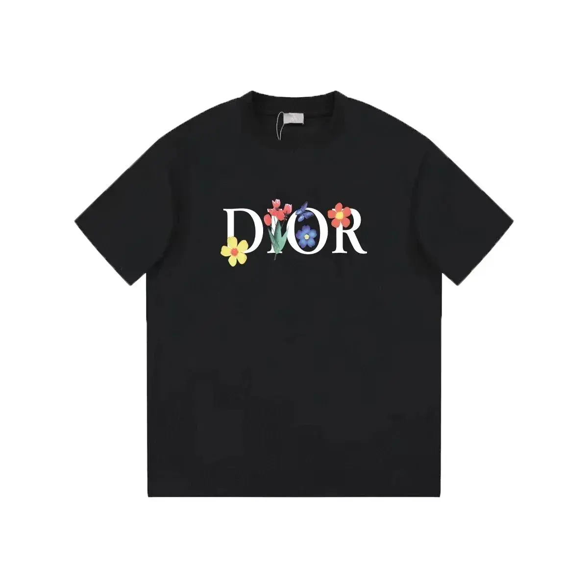 Dior Floral Logo T-Shirt Black