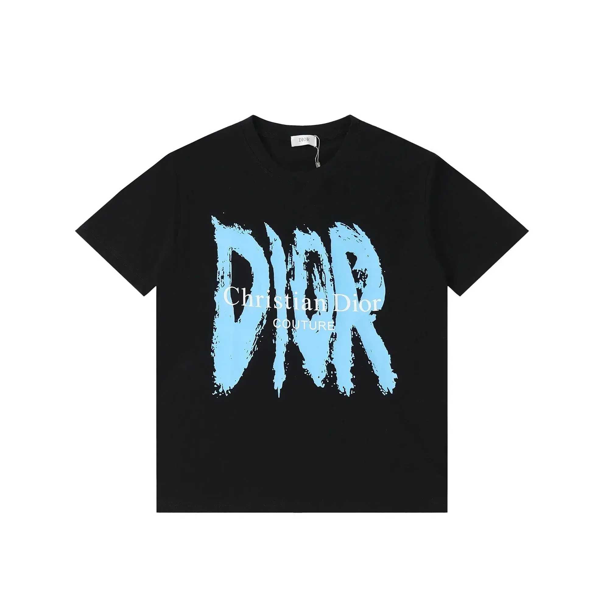 Dior Christian Dior Couture Brushstroke Logo T-Shirt Black