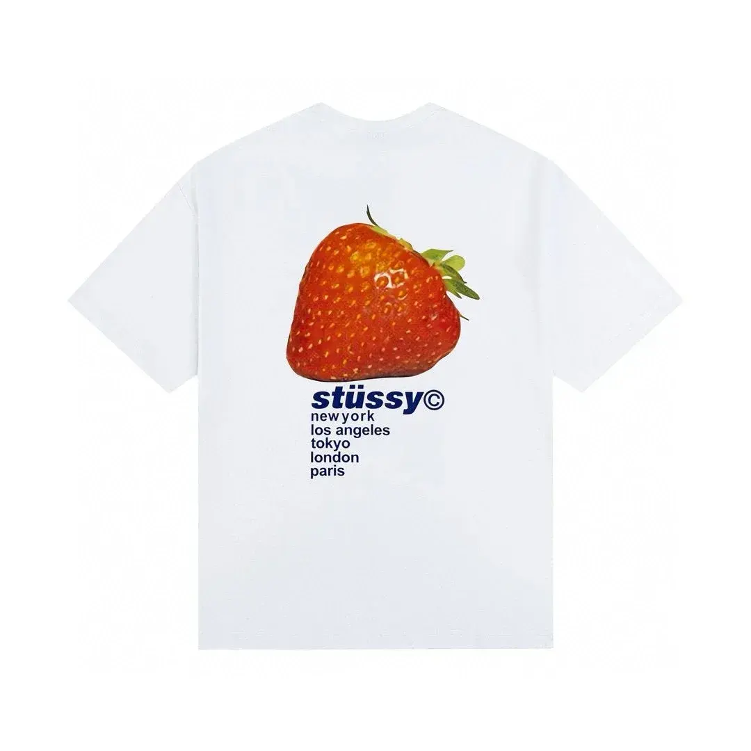 Stüssy Strawberry White Tee