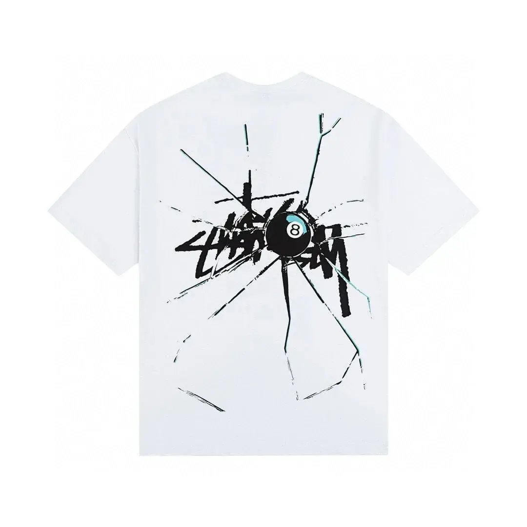Stüssy 8 Ball Shattered T-Shirt White