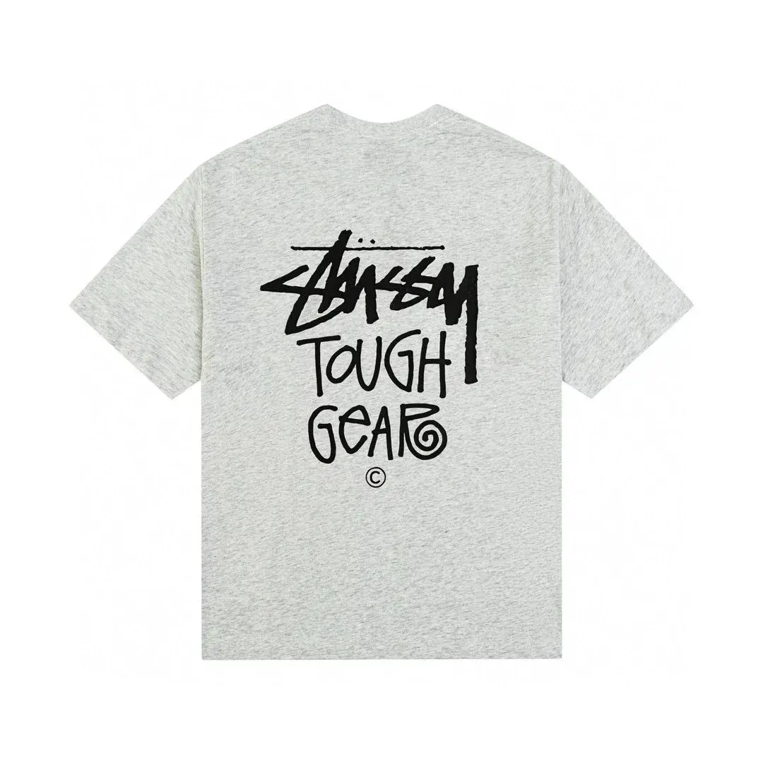 Stussy Tough Gear Light Gray Tee