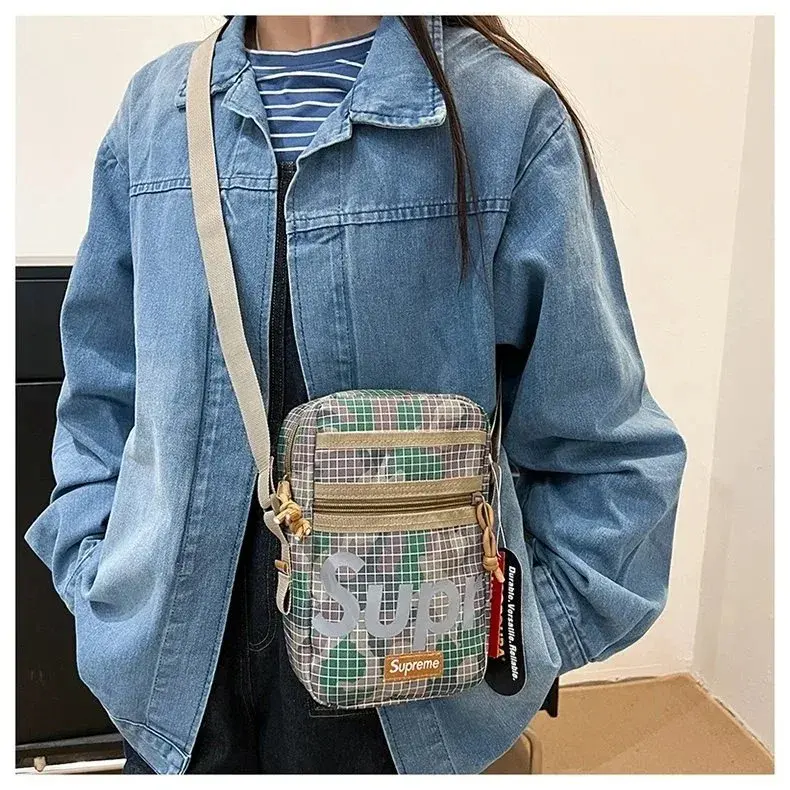 Supreme Grid Crossbody Bag Green