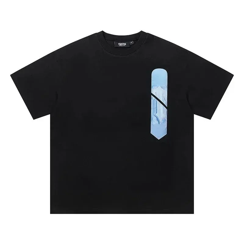 Trapstar Vertical Bar Logo Black Tee