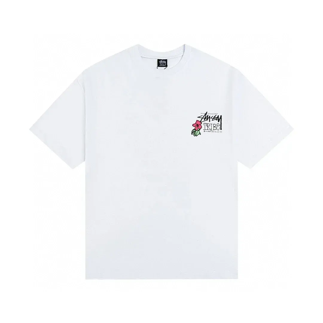 Stüssy Tribe Flower White T-Shirt