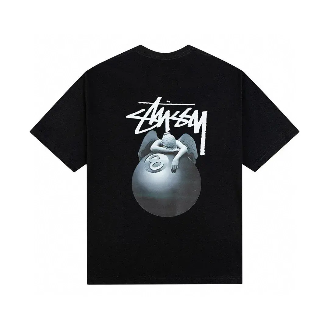 Stüssy 8-Ball Angel Black T-Shirt
