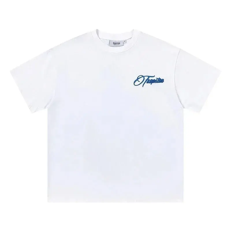 Trapstar Cursive Chest Logo White Tee