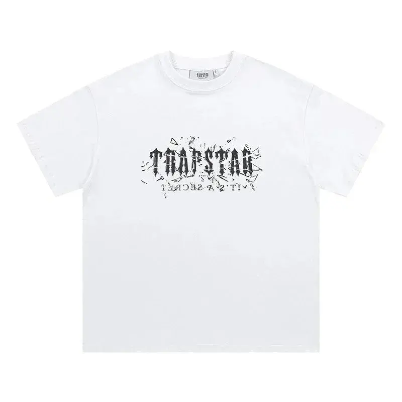 Trapstar Shattered Glass Logo White Tee
