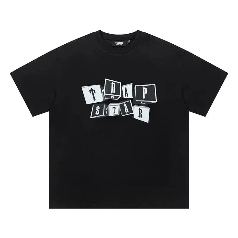 Trapstar Cubes Logo Black Tee