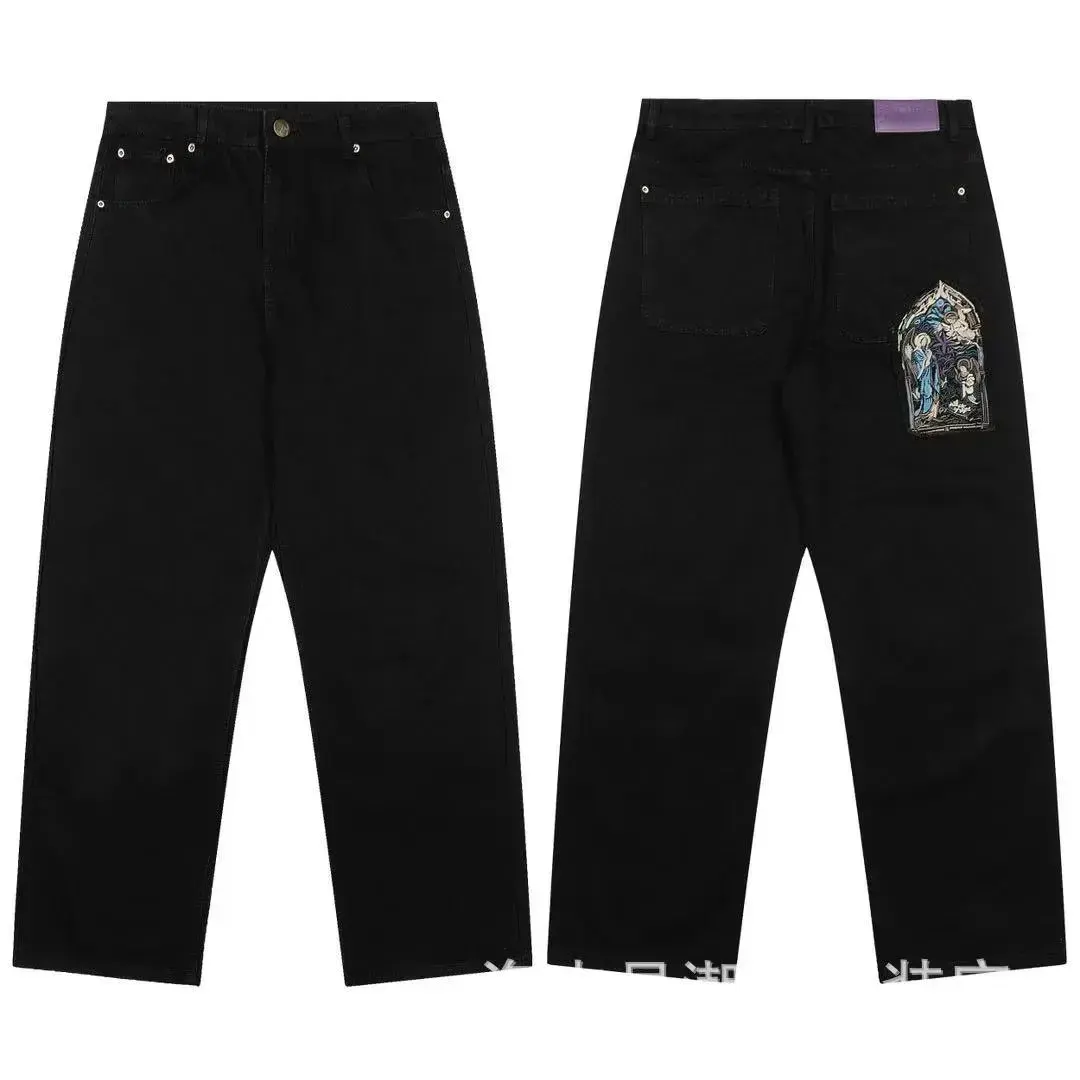 Schulze Stained Glass Graphic Black Jeans