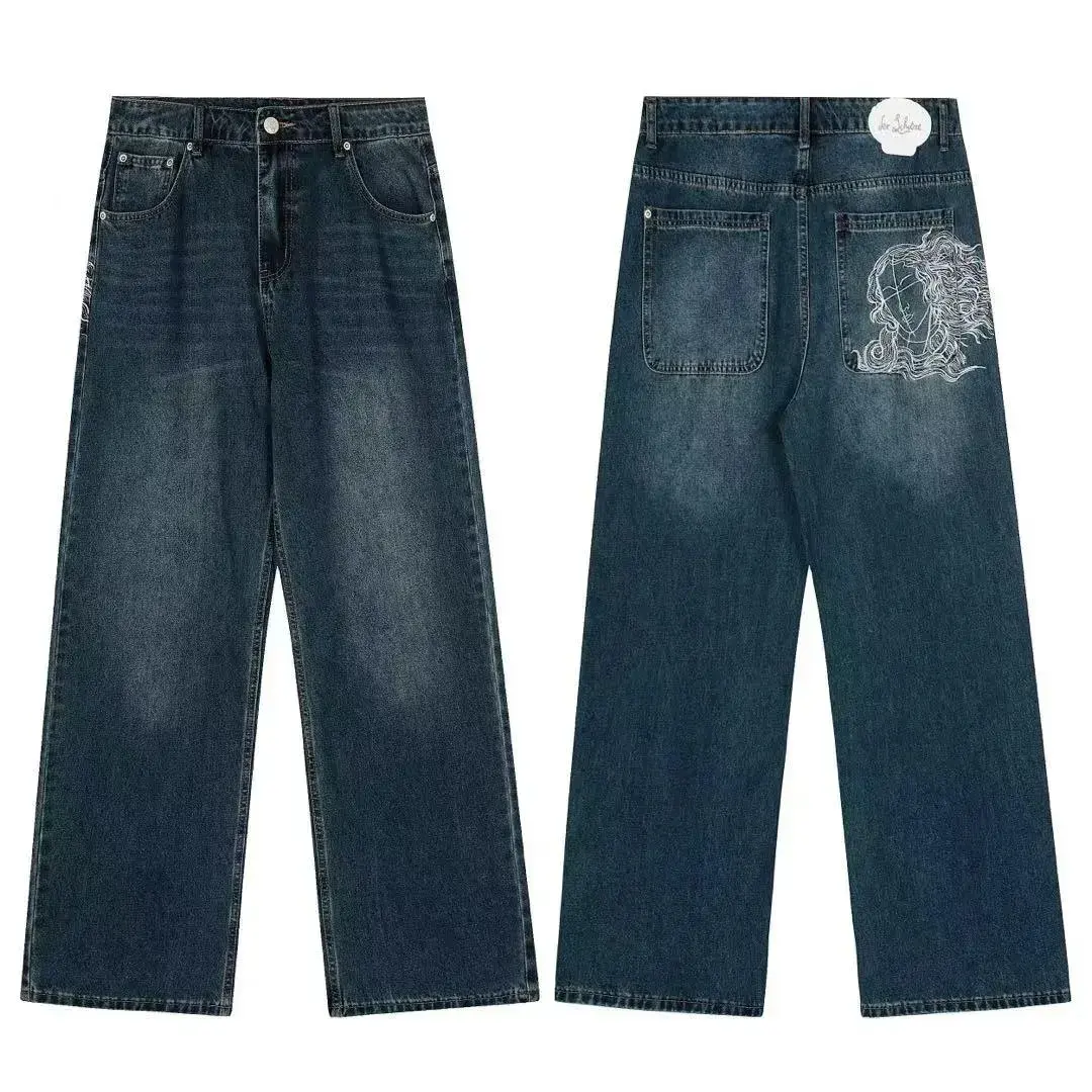 Schulze Venus Line Art Dark Blue Jeans