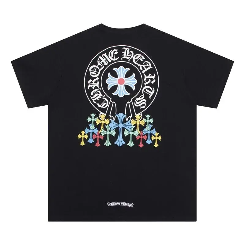 Chrome Hearts Horseshoe Multicolor Cross T-Shirt Black