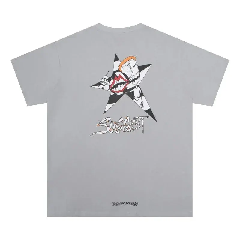 Chrome Hearts Suggest Star Gray T-Shirt