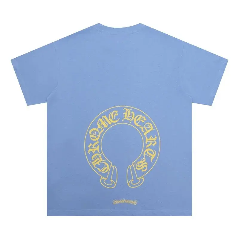 Chrome Hearts Horseshoe Sky Blue T-Shirt
