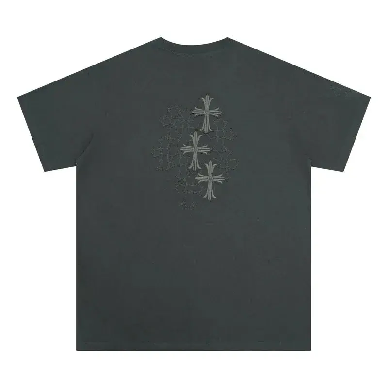 Chrome Hearts Cross Patch Dark Gray T-Shirt