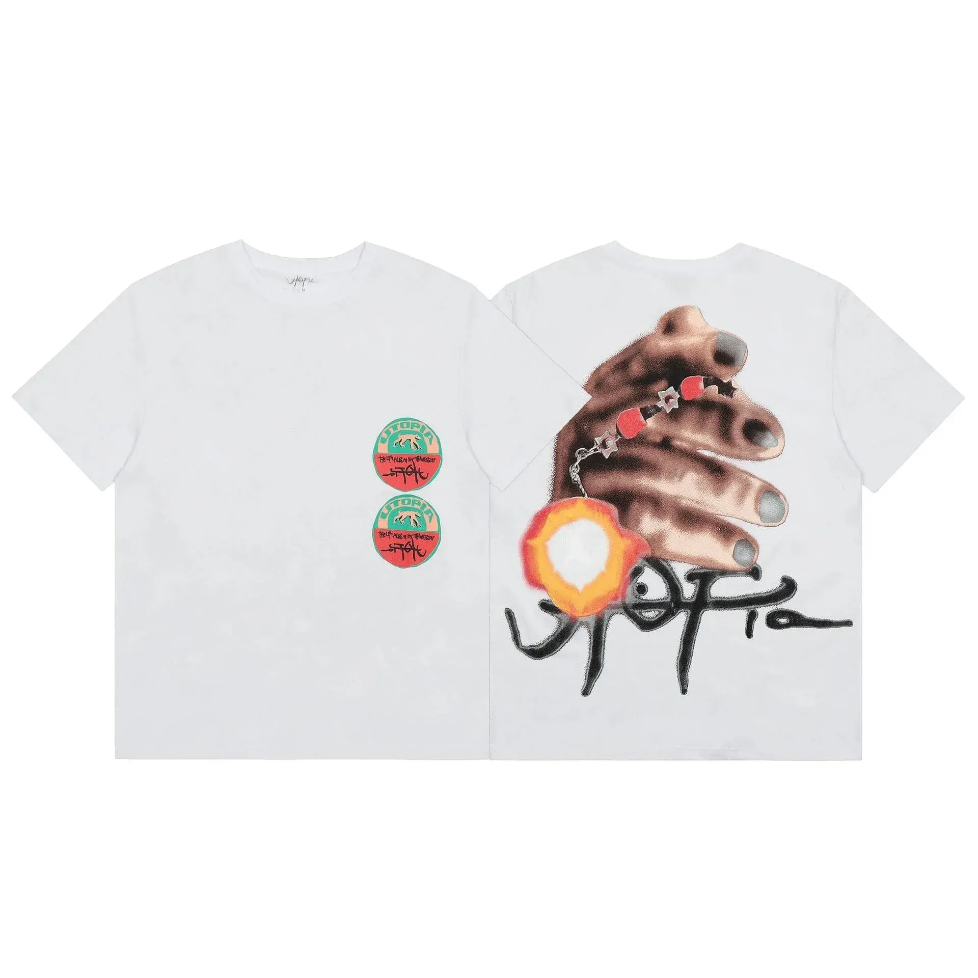 Travis Scott Cactus Jack Hand White T-Shirt