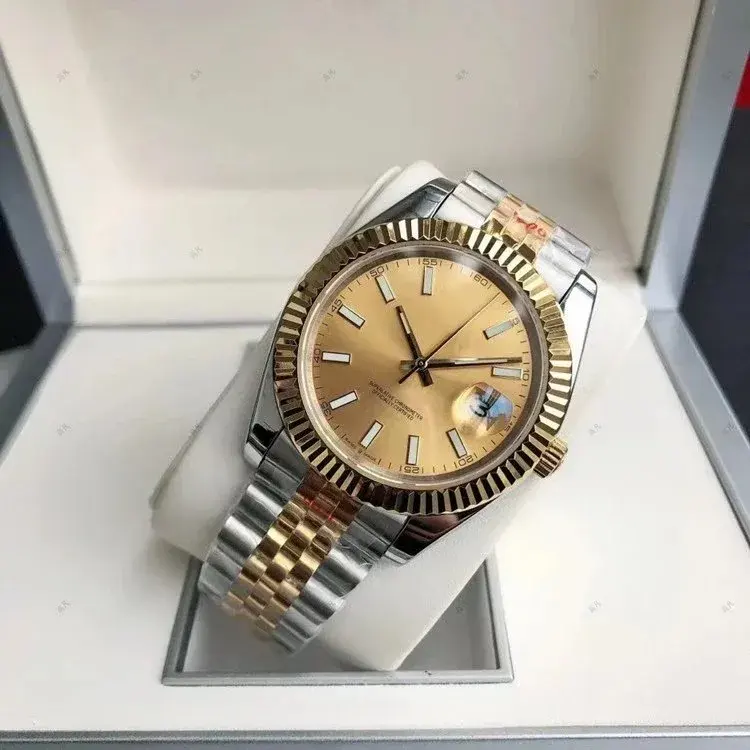 Rolex Datejust Yellow Gold and Steel Champagne Dial