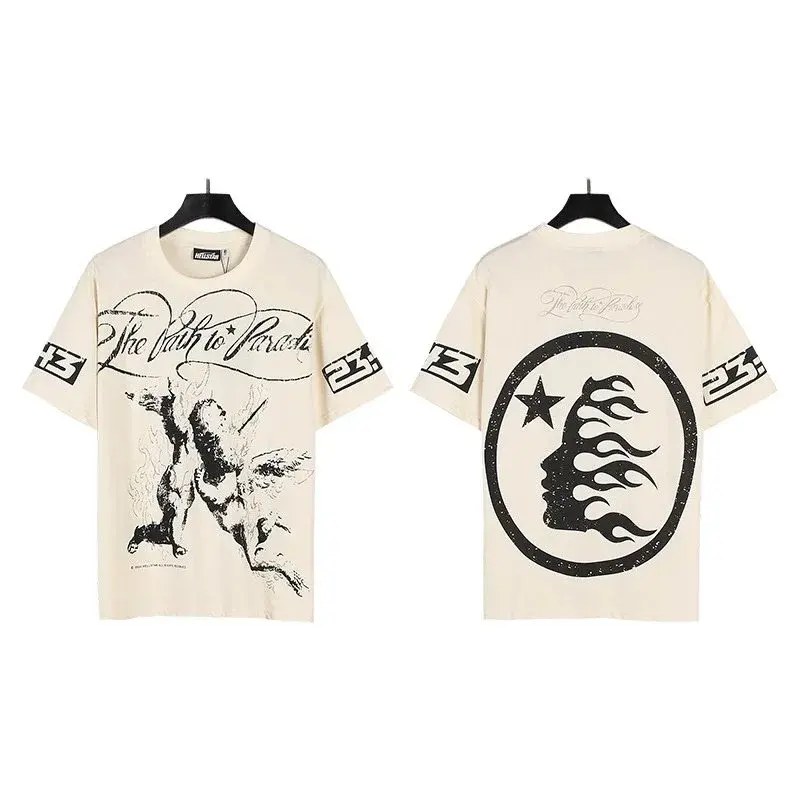 Hellstar Path to Paradise Cherub T-Shirt Apricot Cream