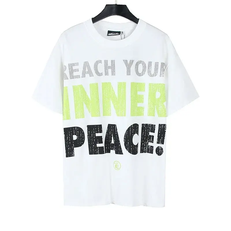 Hellstar Reach Your Inner Peace T-Shirt White Lime