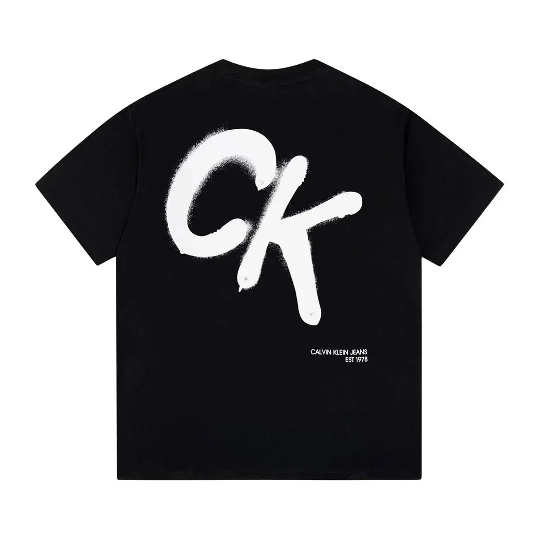 Calvin Klein Jeans Spray CK Logo T-Shirt Black