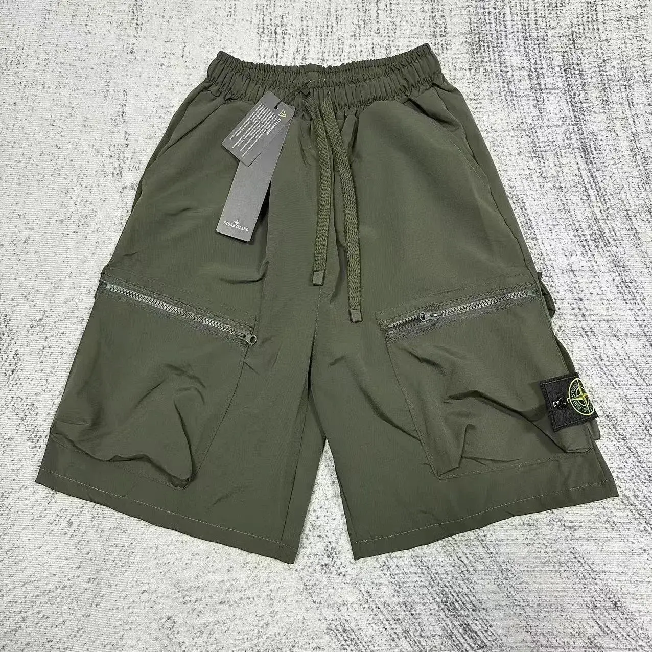 Stone Island Cargo Shorts Olive Green