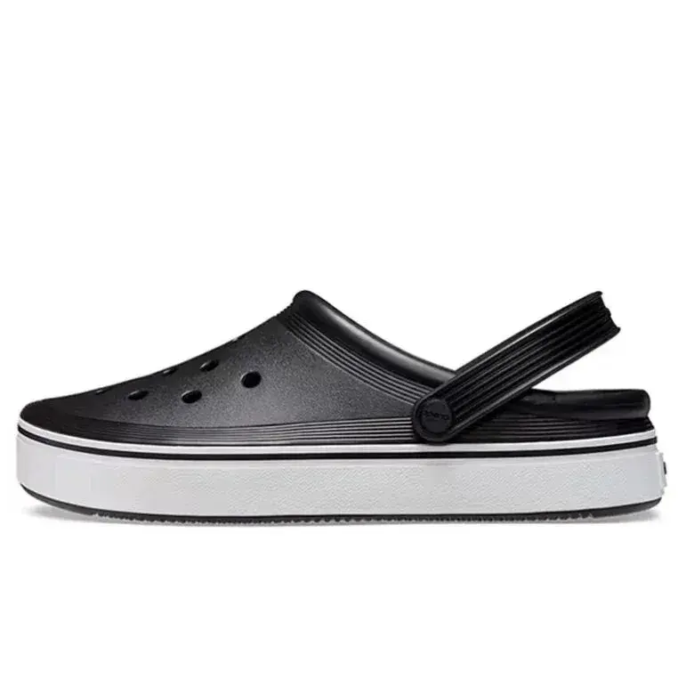 Crocs Crocband Platform Clog Black White