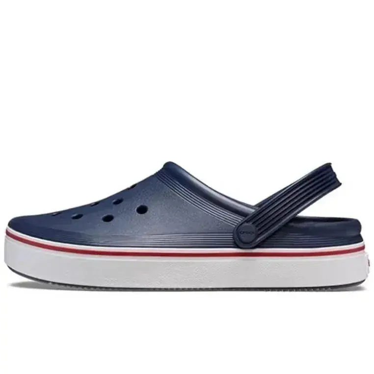 Crocs Crocband Platform Clog Navy White