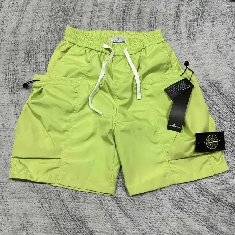 Stone Island Bungee Cargo Shorts Light Green