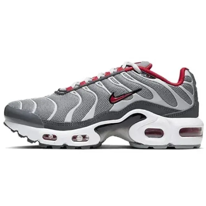 Nike Air Max Plus GS Metallic Silver Team Red