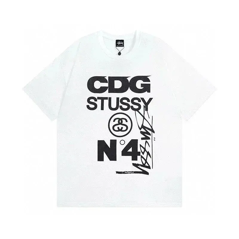 Stüssy x CDG No. 4 T-Shirt White