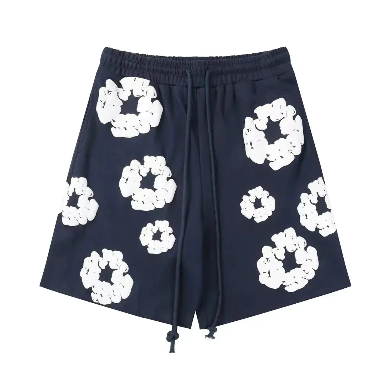 Denim Tears The Cotton Wreath Sweatshorts Navy White