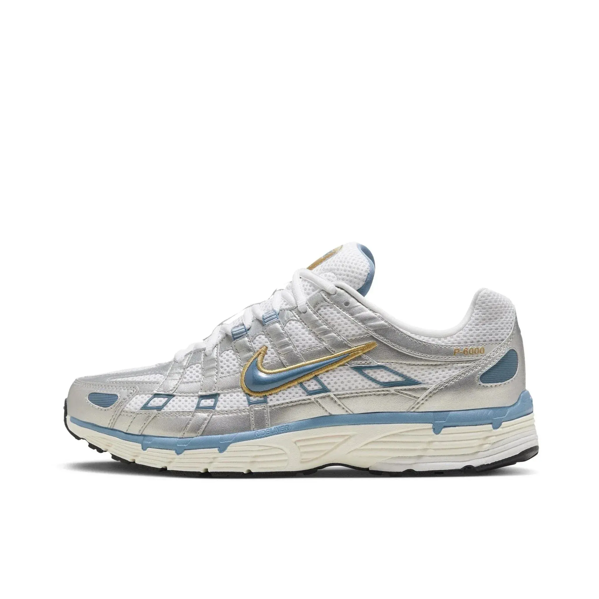 Nike P-6000 Metallic Silver Light Blue