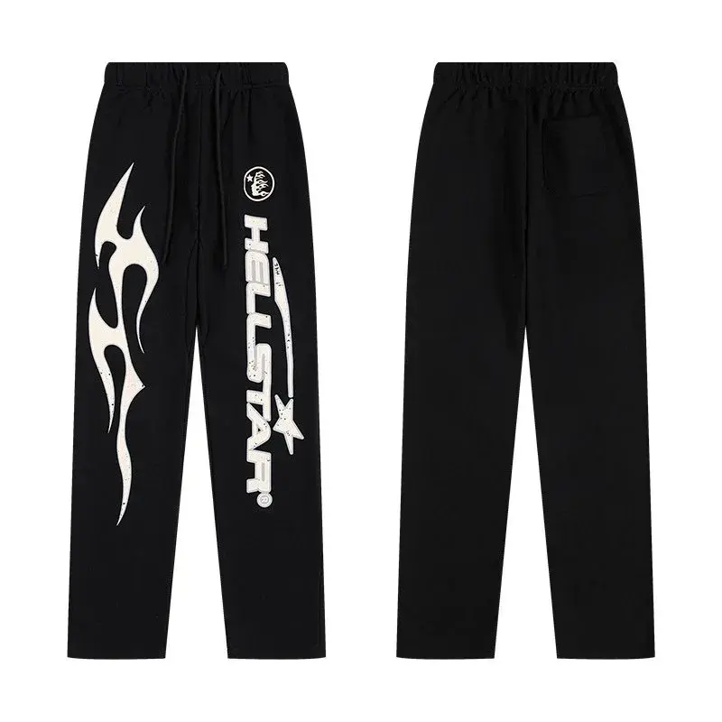 Hellstar Flame Face Sweatpants Black