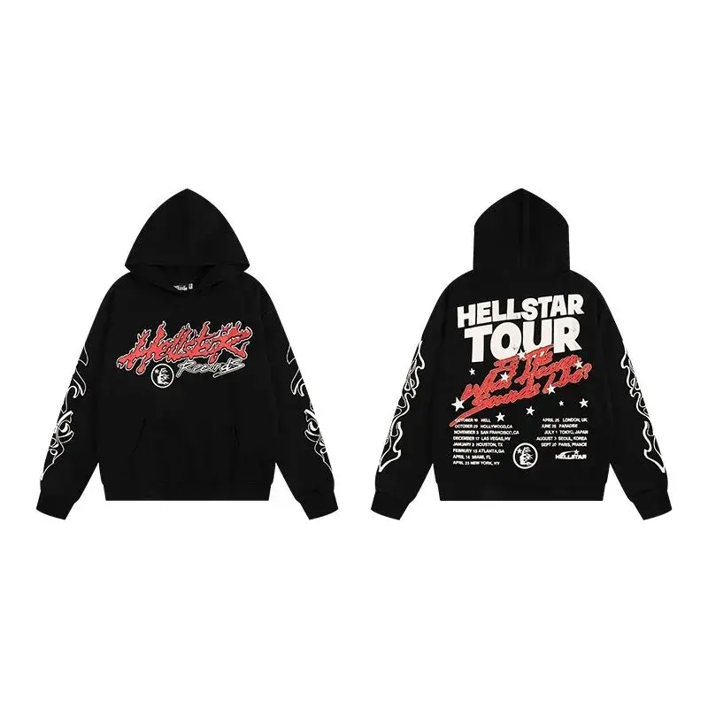 Hellstar Records Tour Hoodie Black