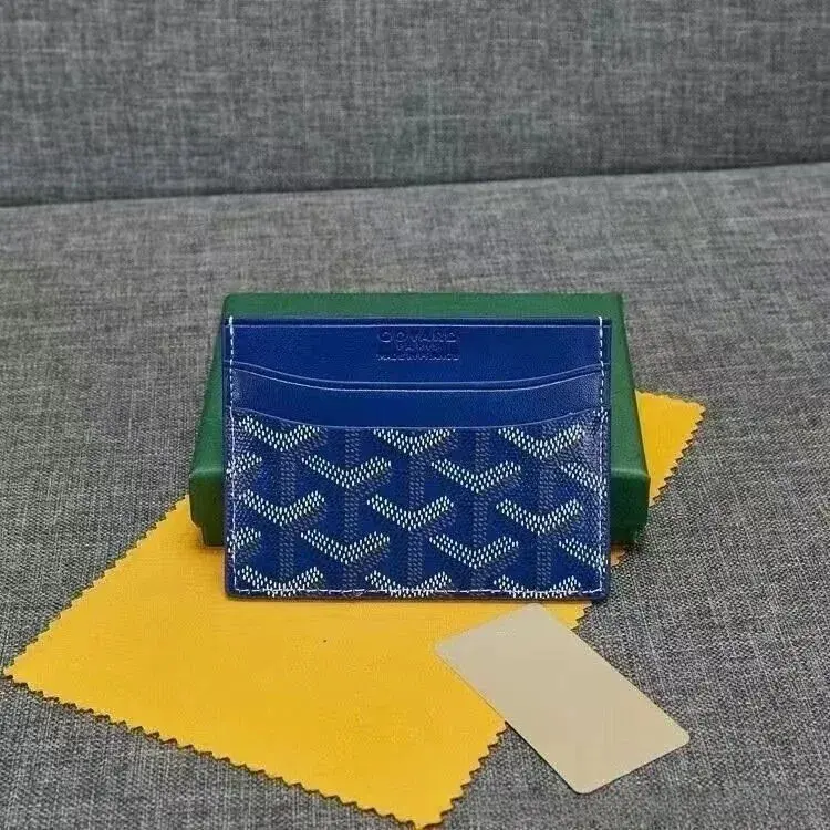 Goyard Saint Sulpice Card Holder Blue