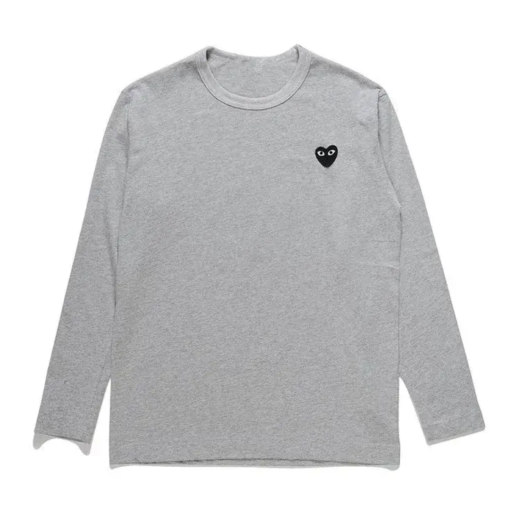 Comme des Garçons PLAY Black Heart Long-Sleeve T-Shirt Grey