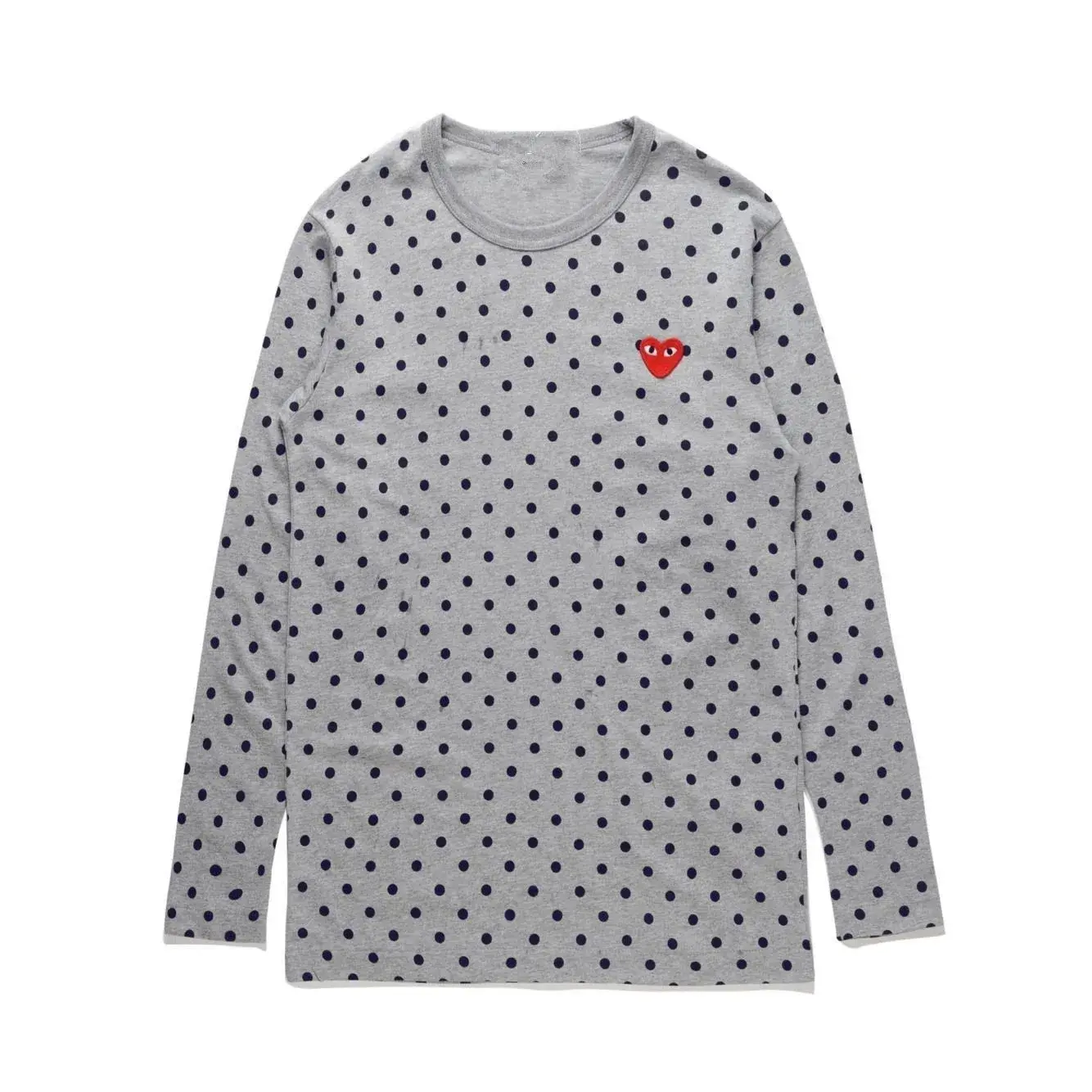 Comme des Garçons PLAY Polka Dot Long-Sleeve T-Shirt Grey Black
