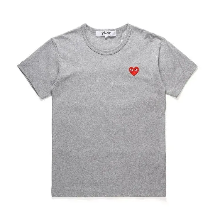 Comme des Garçons PLAY Red Heart T-Shirt Grey